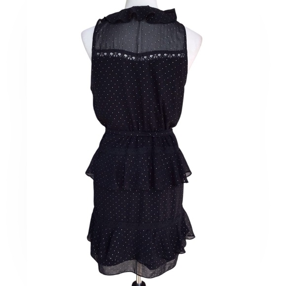 Guess Ruffle Polka Dot Wrap Dress Size Medium - Picture 5 of 6